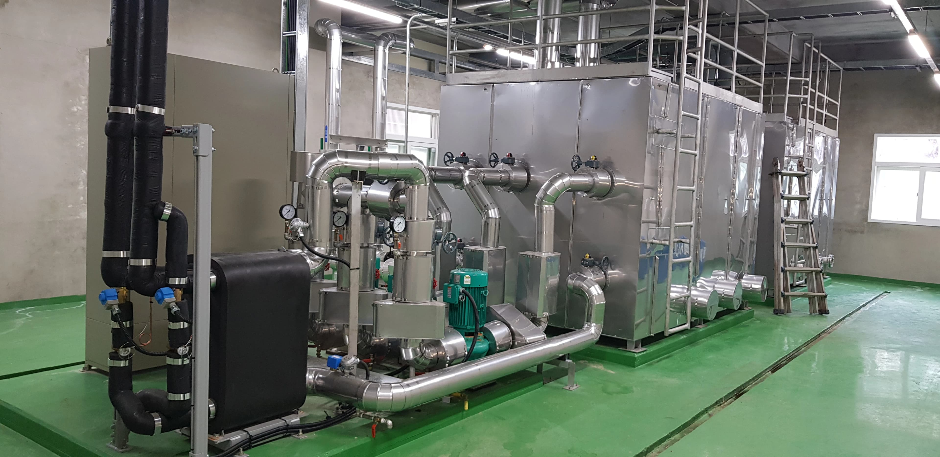 Clad mechanical pipework and equipment